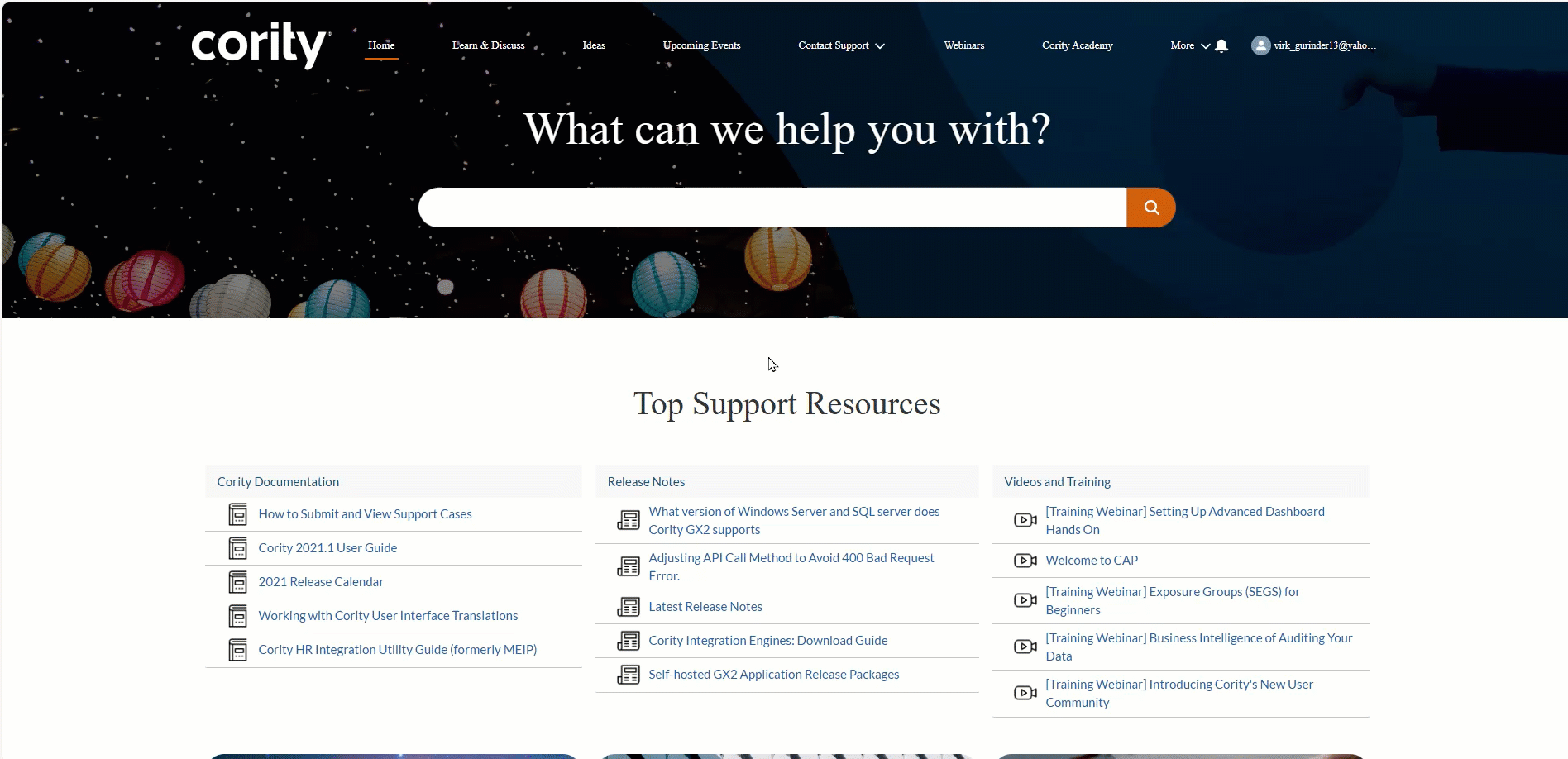 Requesting help for meddbase through cority community.gif