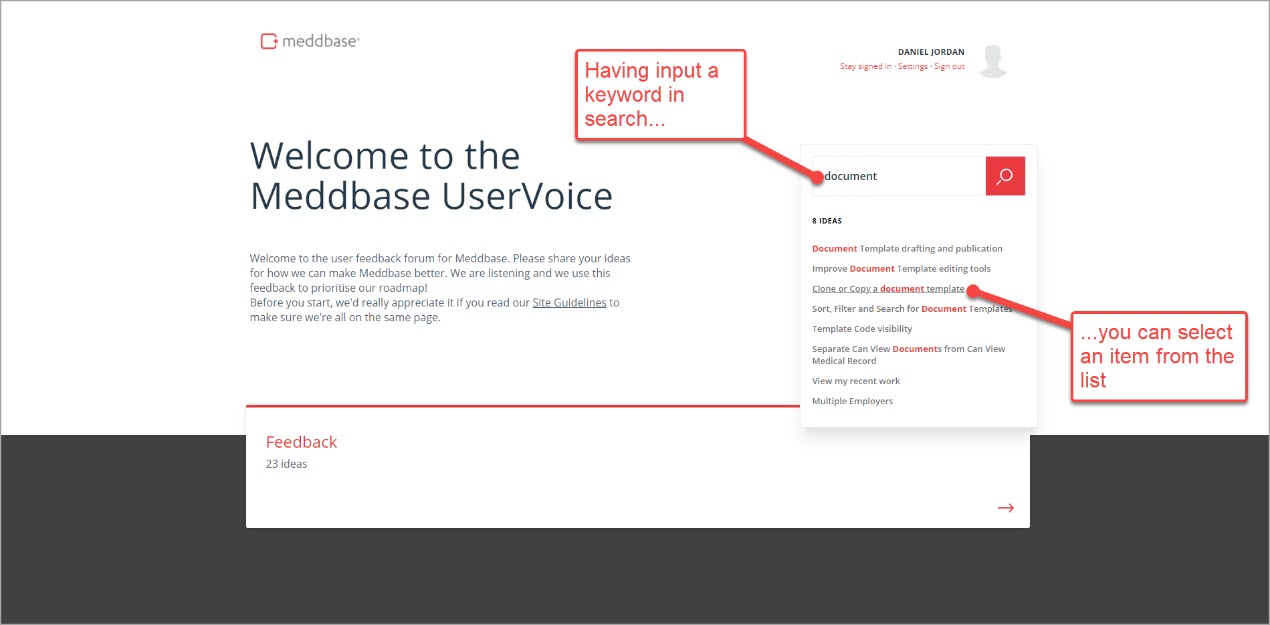 6_-_Welcome_to_Meddbase_UserVoice_page_-_annotation_having_searched_using_a_keyword_showing_you_can_select_from_a_list.jpg